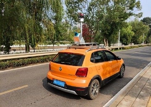 30Mピクセル造られた調査として道のための移動式3Dレーザーのスキャンの測定システムHiScan-C