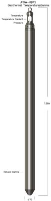 自然なガンマの範囲0~65000CPS NaI Crystal+Photomultiplier地熱Temperature&Gamma